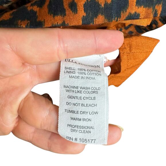 Ulla Johnson NWT Mariana Leopard Animal Print Puff Sleeve Fit & Flare Dress - Picture 16 of 16